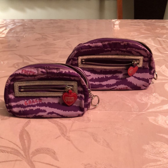 Coach Handbags - 🆕🆕COACH POPPY MAKEUP BAGS TWO TONES OF PURPLE